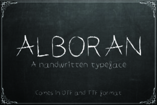 Alboran: A Handwritten Font for Elegant Design