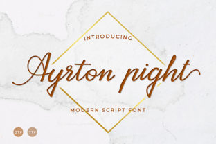Ayrton Pight: A Calligraphic Font for Creative Projects