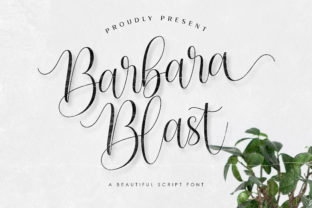 Barbara Blast: A Bold Handwritten Font