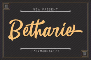 Betharie: A Bold Script Font for Crafters