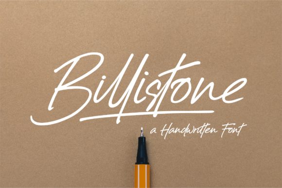 Billistone: A Cool Handwritten Font