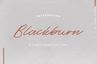 Blackburn Font: Elegant Script for Digital Marketing