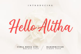 Hello Alitha Font: A Handwritten Script for Editorial Design