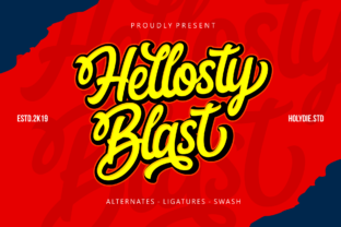 Hellosty Blast: A Vintage Script for Business Branding