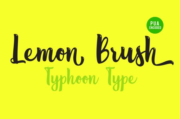 Lemon Brush Font: Handwritten Elegance for Crafters