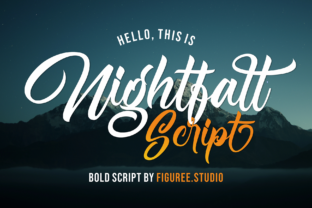Nightfall: A Bold Script Font