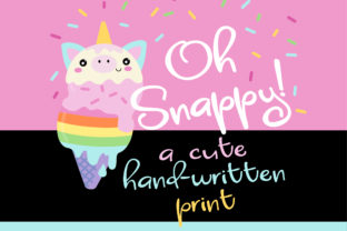 Oh Snappy: A Playful Font for Digital Marketing