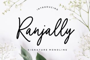 Ranjally: A Script Font for Elegant Design