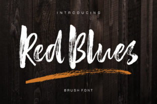 Red Blues Font: Bold & Contemporary