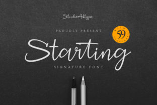 Starting: A Modern Script Font for Web Design